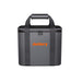 A soft-sided, gray rectangular Jackery power station bag with black handles, zippers, and an orange "Jackery" logo on the front. It features a reinforced top handle for easy transport.