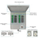 Nature's Generator labeled electrical breaker panel for generator setups features a 30A manual transfer switch, slow-close cover, 240V rocker switch, breaker group, L14-30 power inlet, and left/right inlet options.
