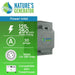 Nature's Generator 30 Amp Power Inlet Box: Gray, 125/250V, NEMA L14-30P inlet, 30 amps. Compatible with Powerhouse. Features Nature’s Generator logo at top left.