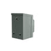 A gray, rectangular 50 Amp Nature's Generator Inlet Box with knockouts and four screw holes is shown angled to display its side and part of the back, emphasizing its weatherproof design against a white background.