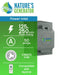 The Nature's Generator 50 Amp Generator Inlet Box is gray, weatherproof, with a flip cover, CS6375 inlet (125/250V), MyGrid compatible, and features the Nature’s Generator logo at the top left.