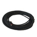 A coiled black extension cable from Nature's Generator, featuring two rectangular connectors with red, green, and black terminals at each end, is displayed on a plain white background.