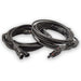 Two coiled black branch cables by Nature’s Generator, each with solar panel connectors on both ends, perfect for linking solar panels or Powerhouse equipment. Both new cables are shown side by side on a white background.
