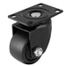 Nature's Generator black swivel caster wheel with metal mounting plate and side bolt, perfect as generator wheels for furniture, equipment, or Powerhouse; ensures durable mobility and easy attachment.