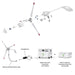 Diagram displays parts of the Nature's Generator wind turbine kit: blades, hub, generator, controller box, 100-foot cable, plus two compatible Nature's Generator Powerhouse options (not included). All components are labeled and clearly separated.