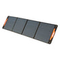 Single foldable solar panel with orange handles