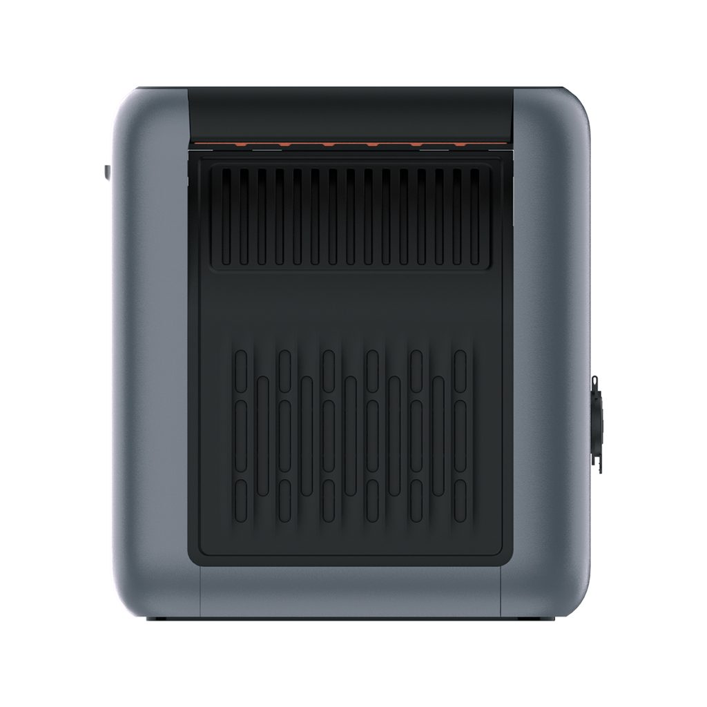 Portable power station rear ventilation panel view
