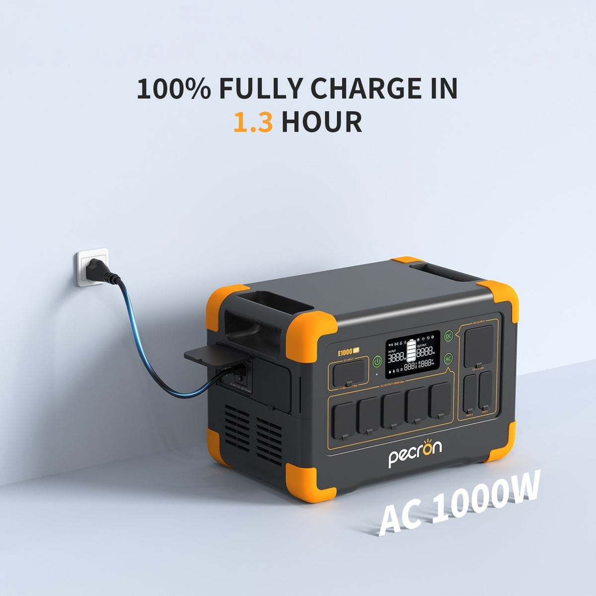 Recharge in About 1.3 Hours