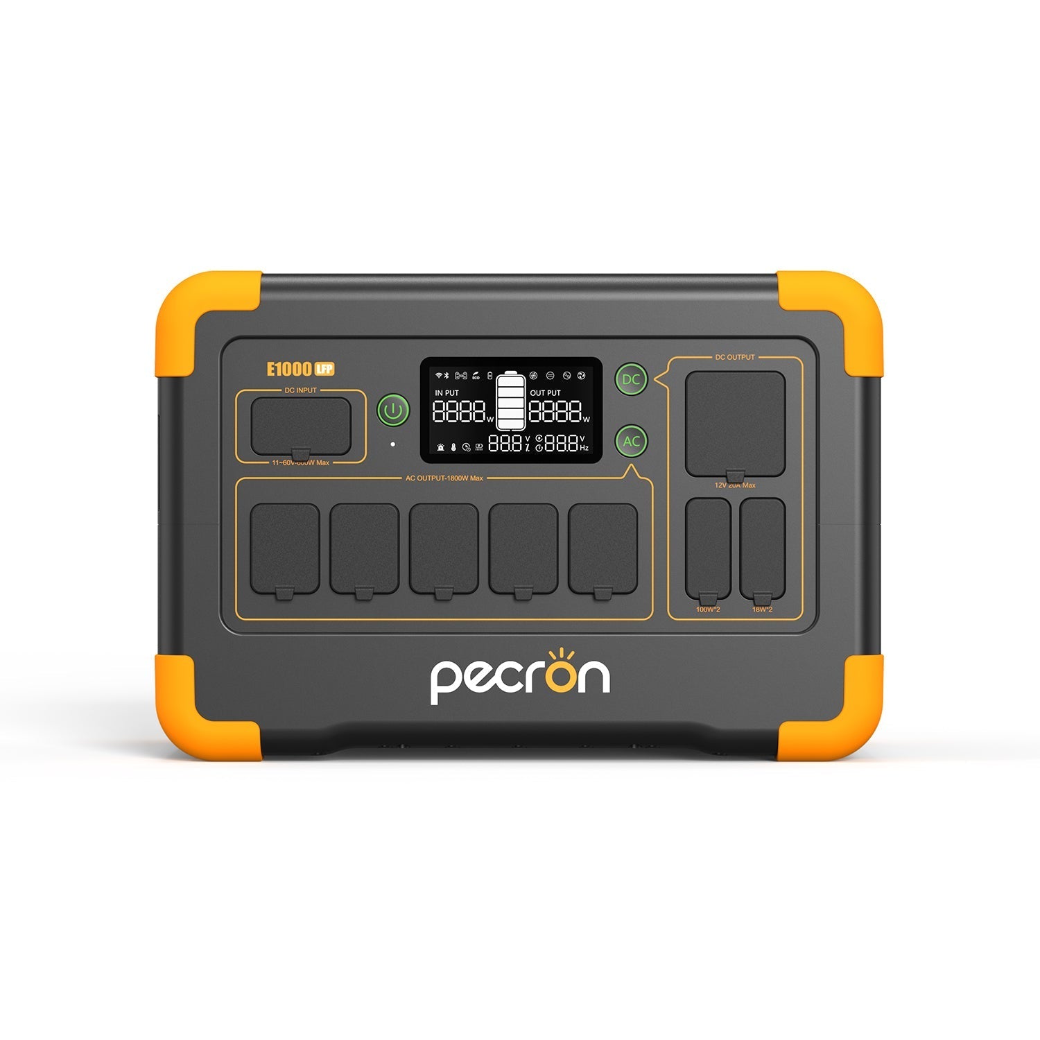 Pecron E1000LFP portable power station - side