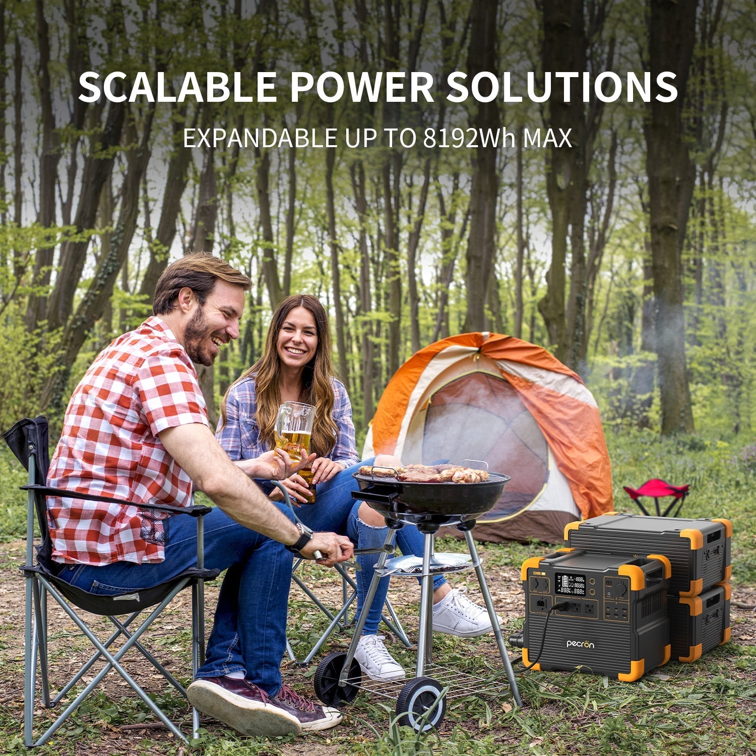Pecron E2400LFP portable power station - top