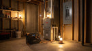 Pecron E3600LFP portable power station providing whole-home backup by the furnace