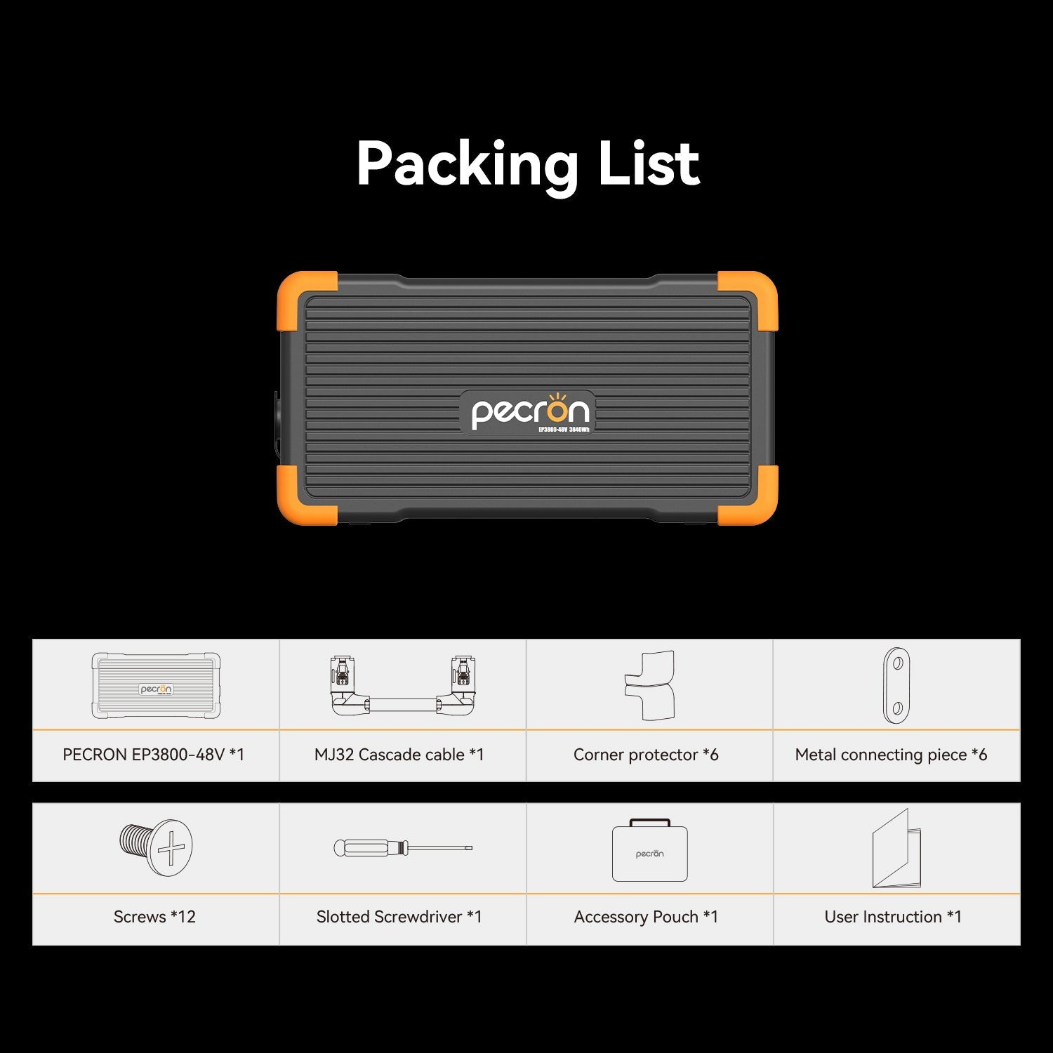 Pecron EP3800-48V expansion battery - in use