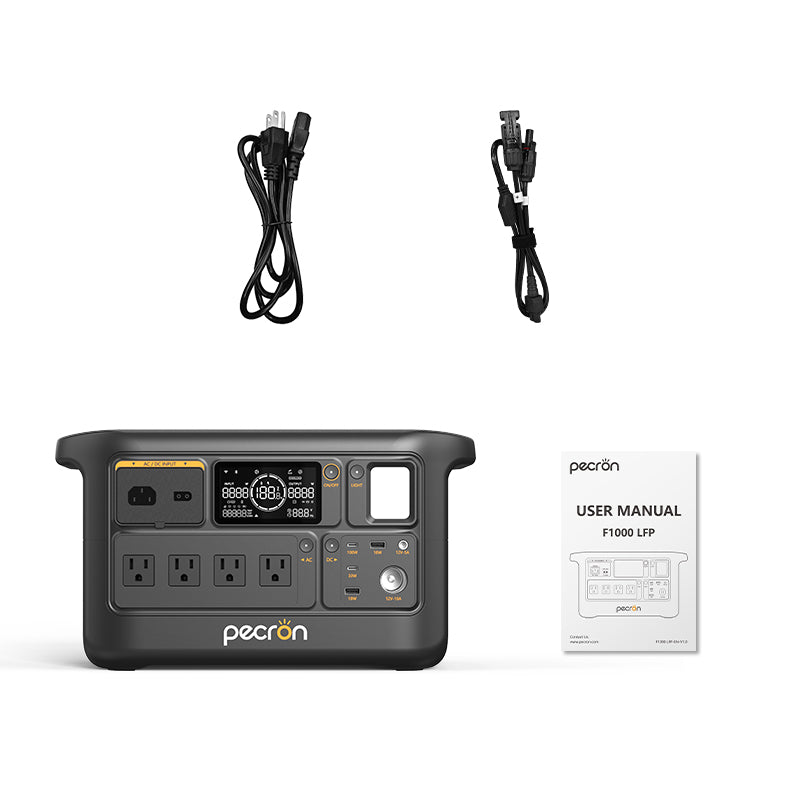 Pecron F1000LFP portable power station - angle