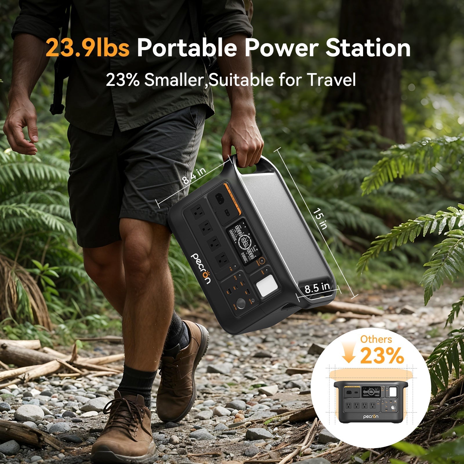 Pecron F1000LFP portable power station - detail