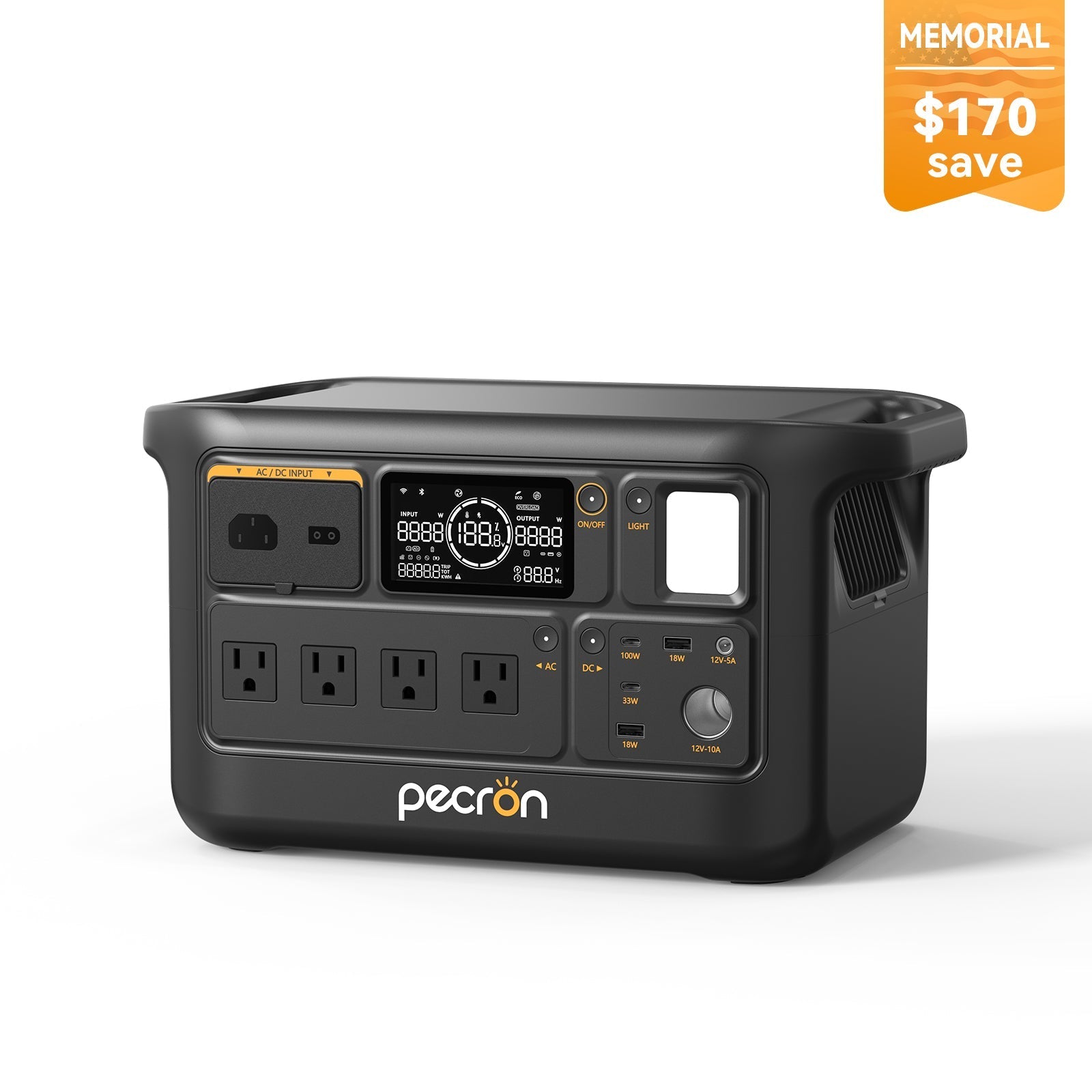 PECRON F1000LFP Portable Power Station 1500W 960Wh F1000LFP