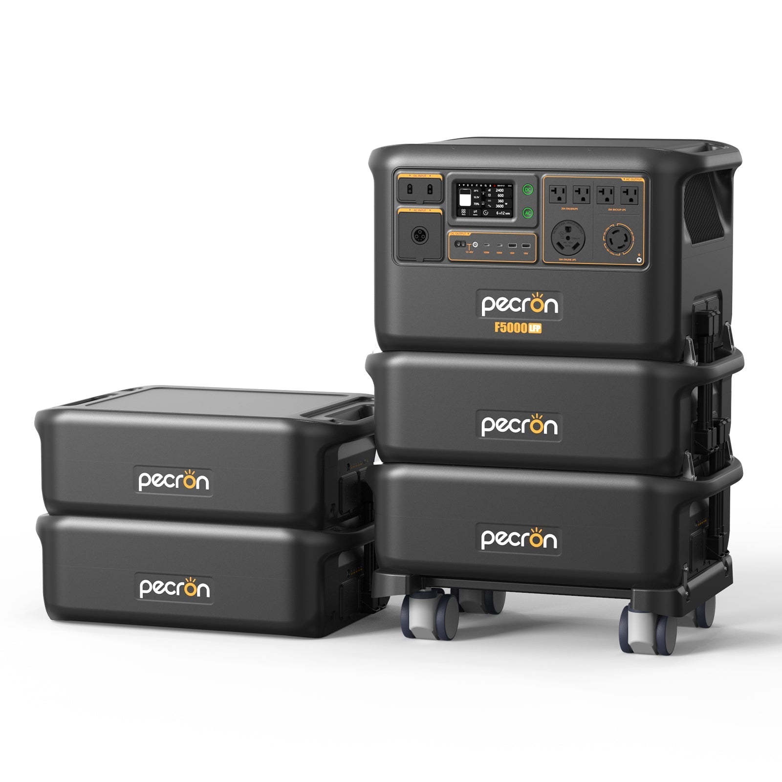 Pecron FP5000-48V expansion battery - display