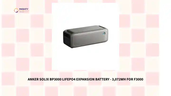 Anker SOLIX BP3000 LiFePO4 Expansion Battery - 3,072Wh for F3000 by@Outfy