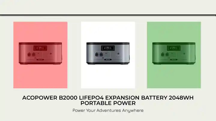 ACOPOWER B2000 LiFePO4 Expansion Battery 2048Wh Portable Power by@Outfy