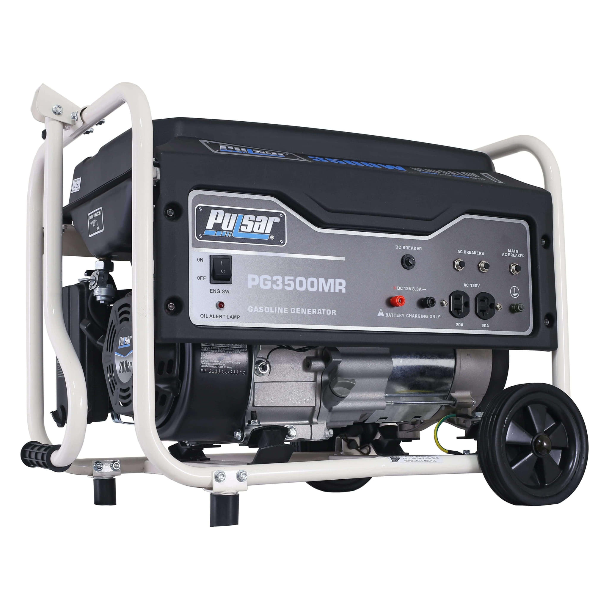 Pulsar generators Pulsar PG3500MR 3,500-Watt Gasoline Powered Generator with Mobility Kit – CARB Compliant