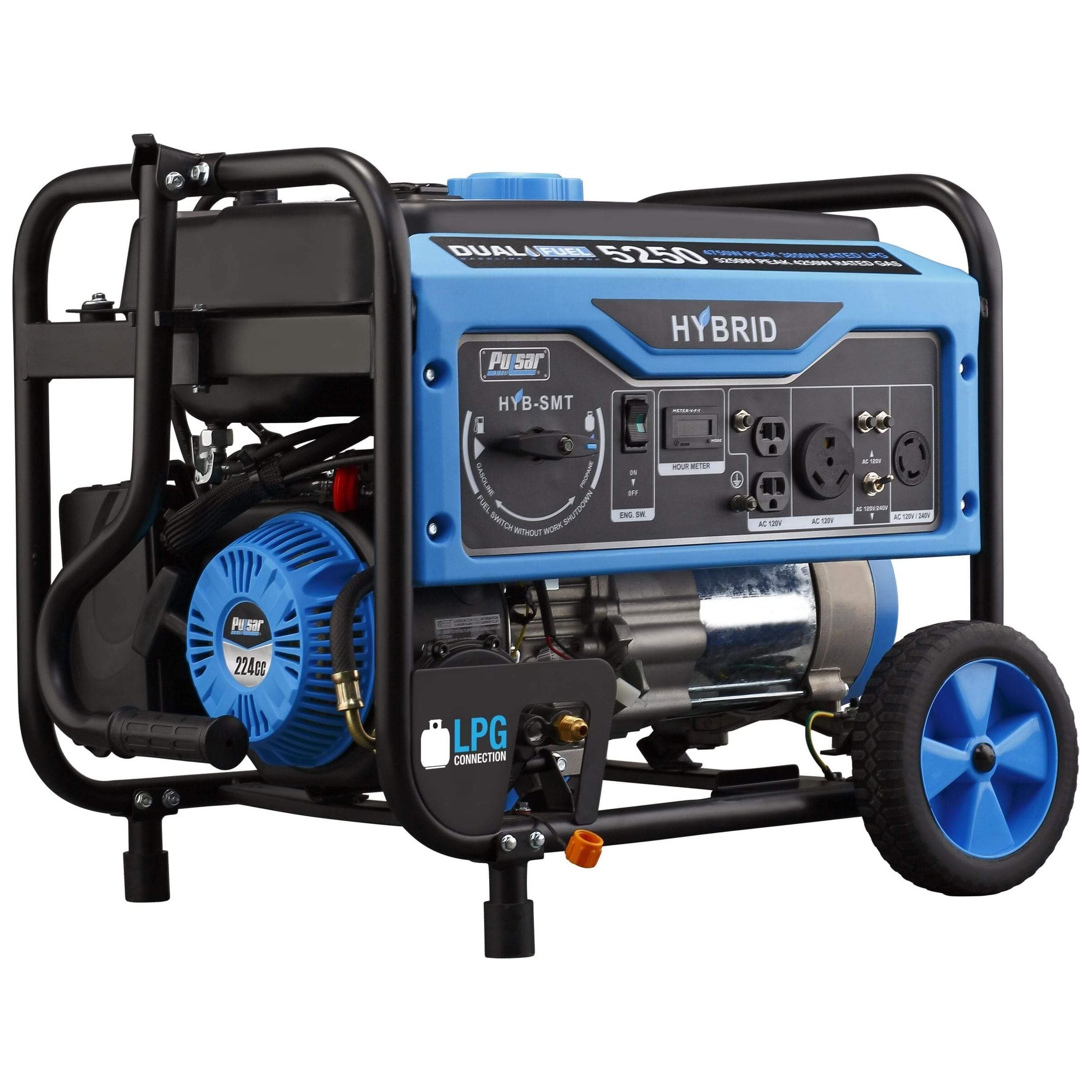 Pulsar generators Pulsar PG5250B 5250 Peak Watt, 4750 Rated Watt Dual Fuel Portable Generator