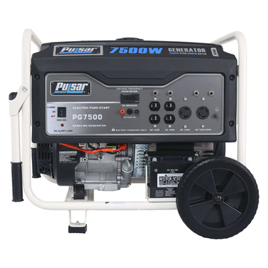 Pulsar generators Pulsar PG7500 7,500 Peak Watt Gas-Powered Portable Generator with Electric Start