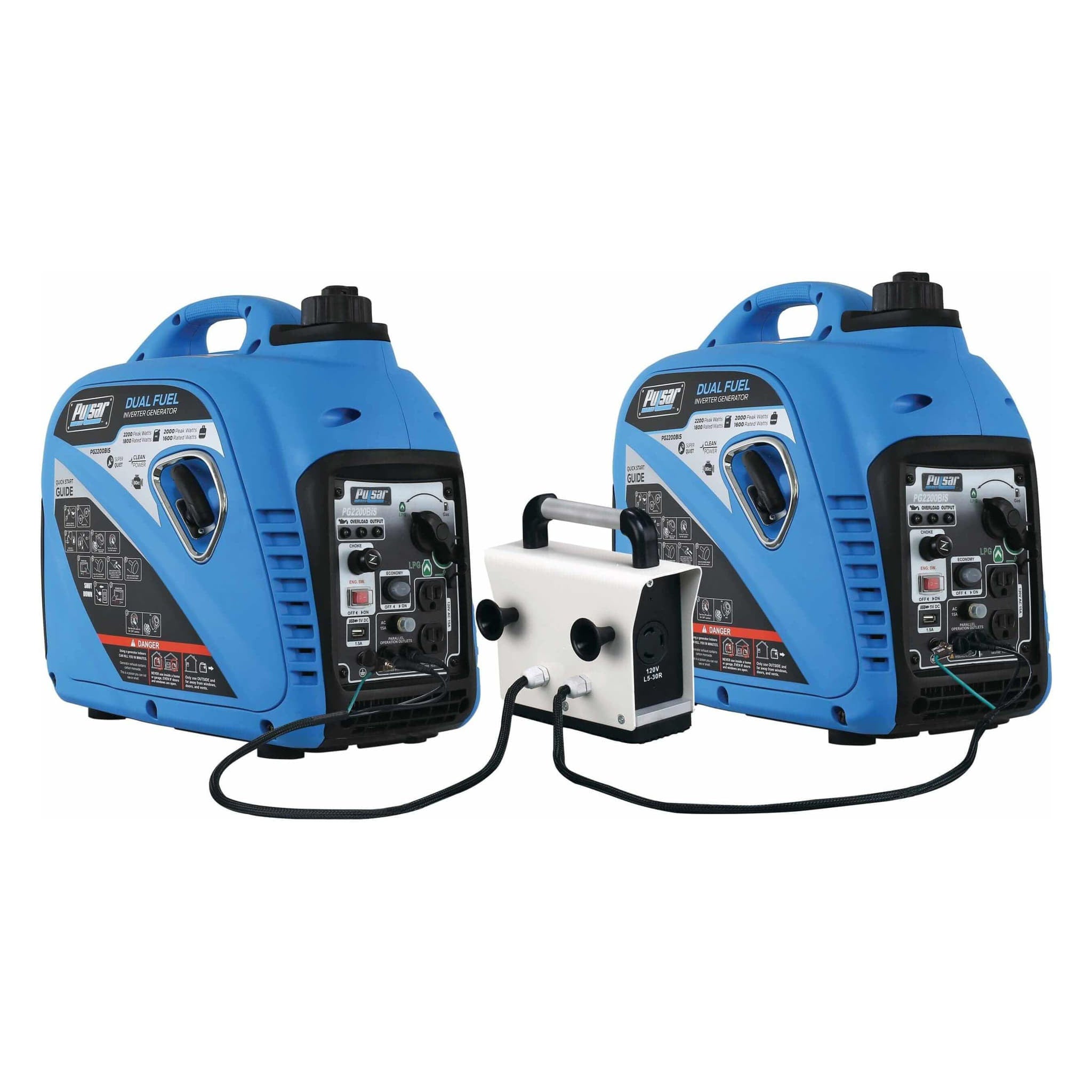 Pulsar Inverter Generator Pulsar PG2200BiS 2,200W Portable Dual Fuel Quiet Inverter Generator