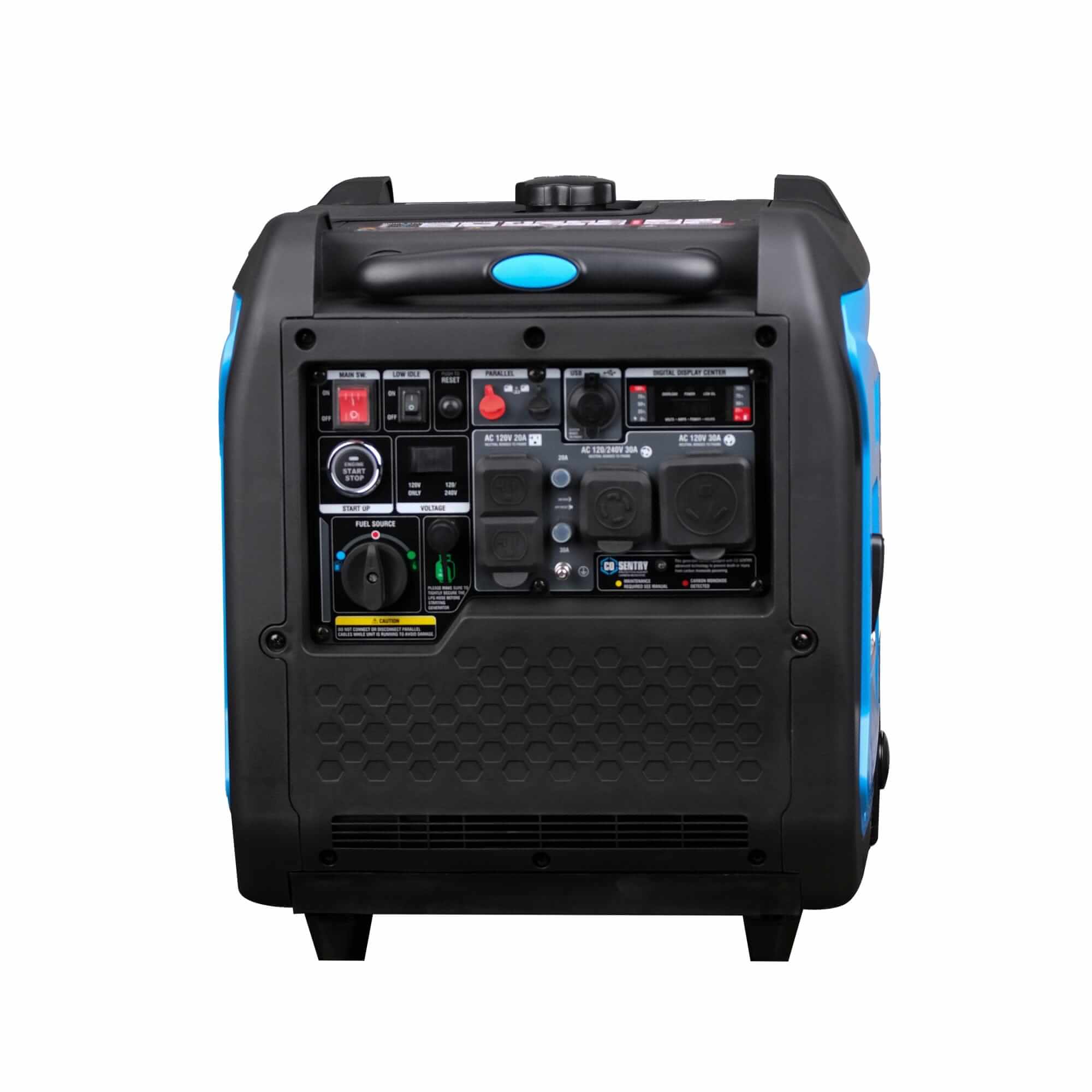 Pulsar Inverter Generator Pulsar PGDA70BISCO 7,250-Watt Super Quiet Dual Fuel Inverter Generator with Remote Start