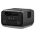 The black EcoFlow RIVER 3 Plus portable power station has a sleek, rectangular design with two AC outlets, side vents, and a recessed top handle, providing dependable backup during outages.