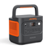 The Jackery Explorer 2000 is a portable black and orange LiFePO₄ generator with a handle, multiple outlets, and front-panel controls—perfect as a reliable home backup battery or portable power station.