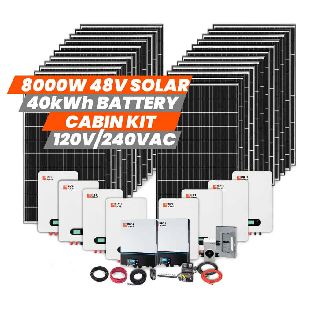 8000W 48V 120/240VAC Cabin Kit - RICH SOLAR